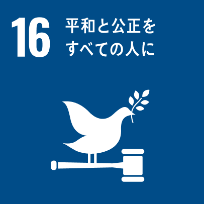 SDG 16 - 平和と公正をすべての人に